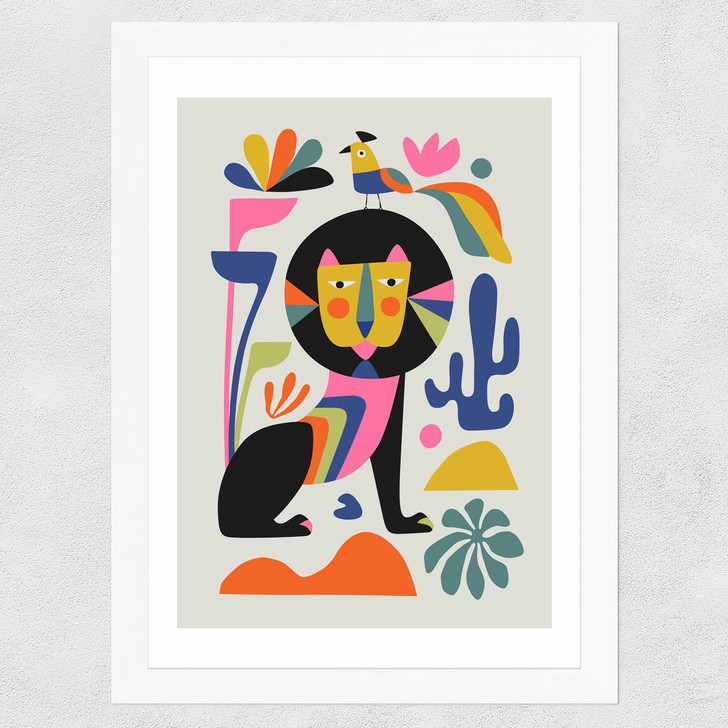 White Lion Wide White Frame White Lion Wide White Frame