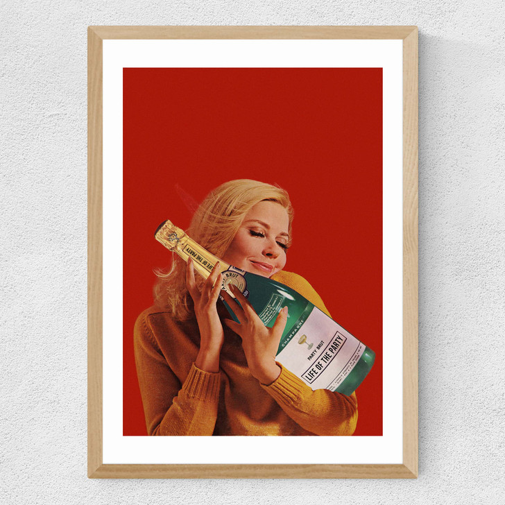 Life of the Party Medium Oak Frame