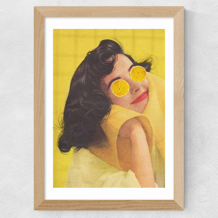 Squeeze the Day Wide Oak Frame Squeeze the Day Wide Oak Frame