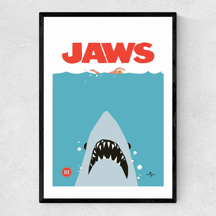Jaws by Limbo and Ginger Narrow Black Frame