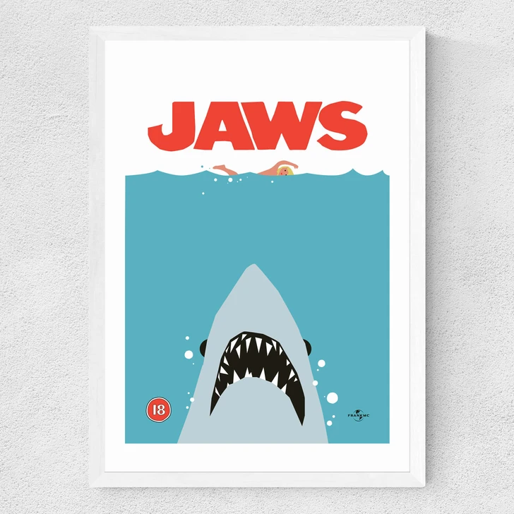 Jaws by Limbo and Ginger Medium White Frame
