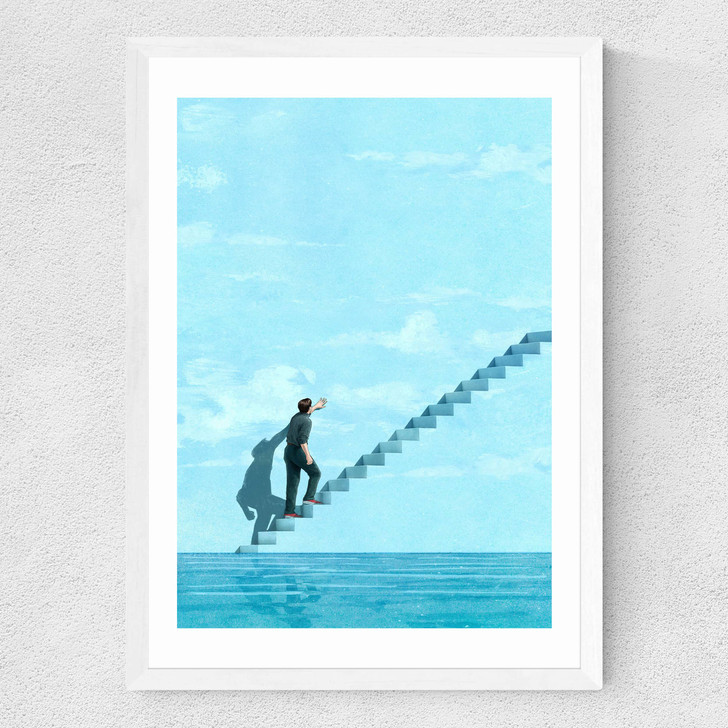 The Exit Medium White Frame