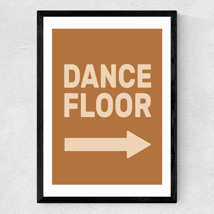 Dance Floor Right Retro Medium Black Frame Dance Floor Right Retro Medium Black Frame