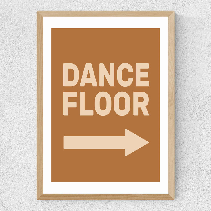 Dance Floor Right Retro Medium Oak Frame Dance Floor Right Retro Medium Oak Frame