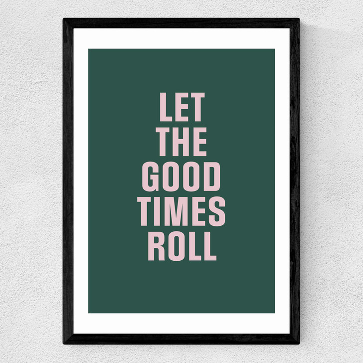 Good Times by The Native State Medium Black Frame Good Times by The Native State Medium Black Frame