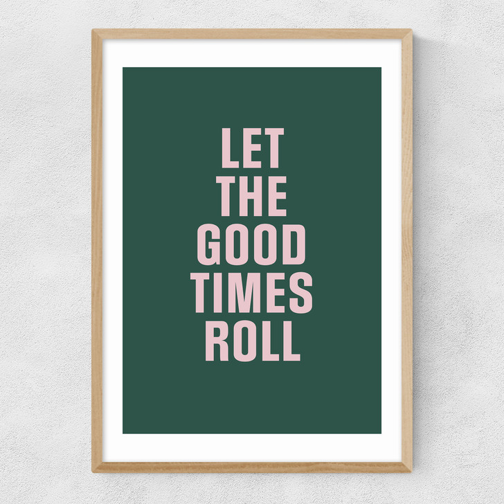 Good Times by The Native State Narrow Oak Frame Good Times by The Native State Narrow Oak Frame