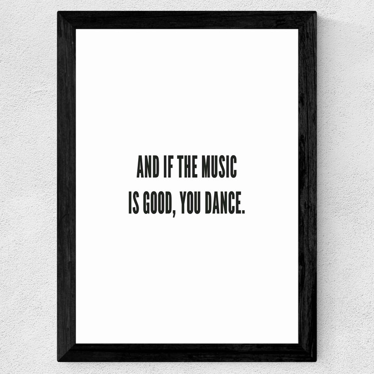 You Dance Wide Black Frame
