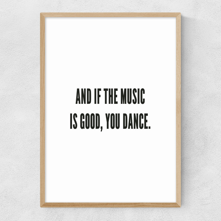 You Dance Narrow Oak Frame