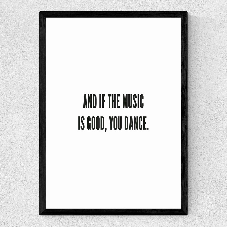 You Dance Medium Black Frame