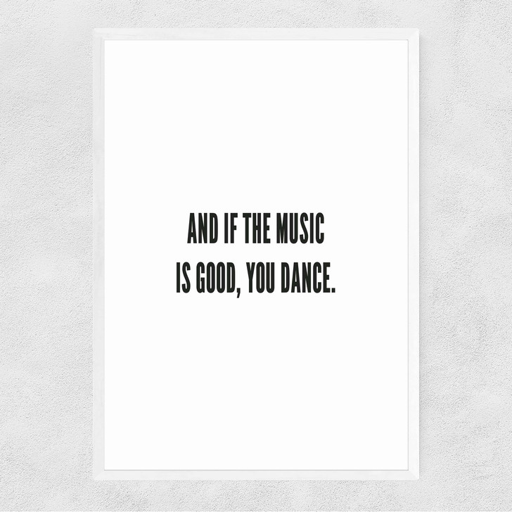 You Dance Narrow White Frame