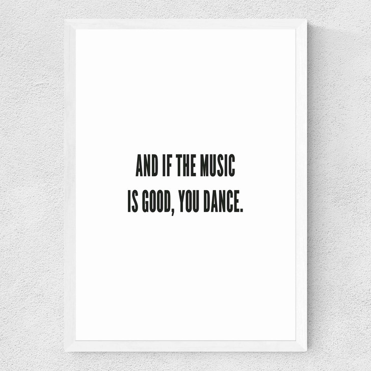 You Dance Medium White Frame