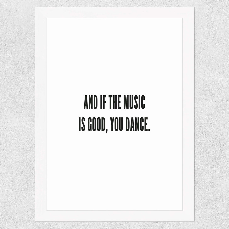You Dance Wide White Frame