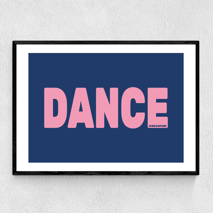Dance Blue Narrow Black Frame