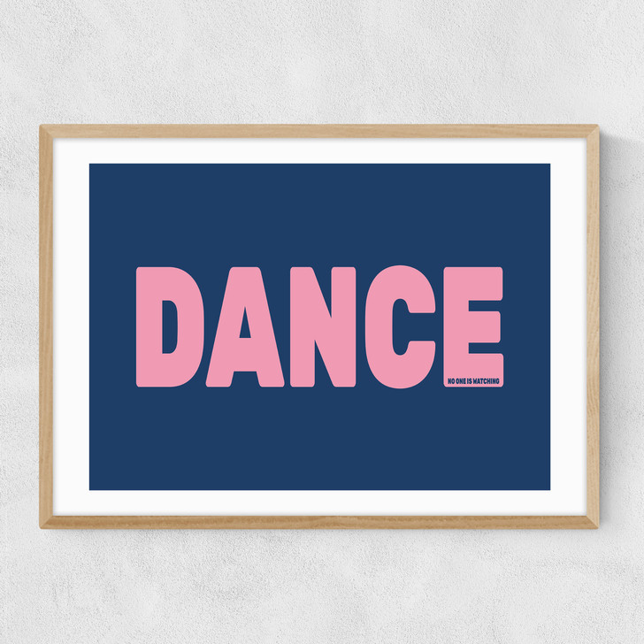 Dance Blue Narrow Oak Frame