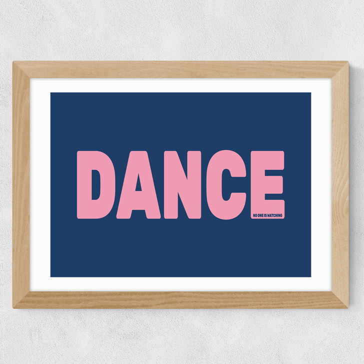 Dance Blue Wide Oak Frame