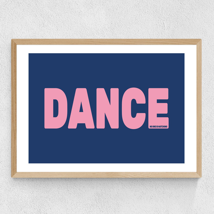 Dance Blue Medium Oak Frame