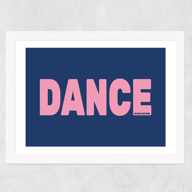 Dance Blue Wide White Frame