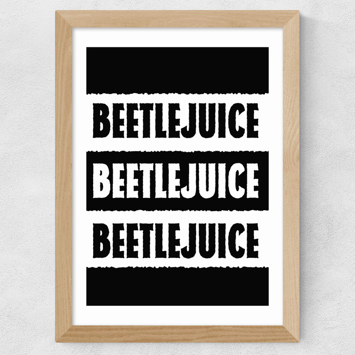 Beetlejuice Wide Oak Frame Beetlejuice Wide Oak Frame