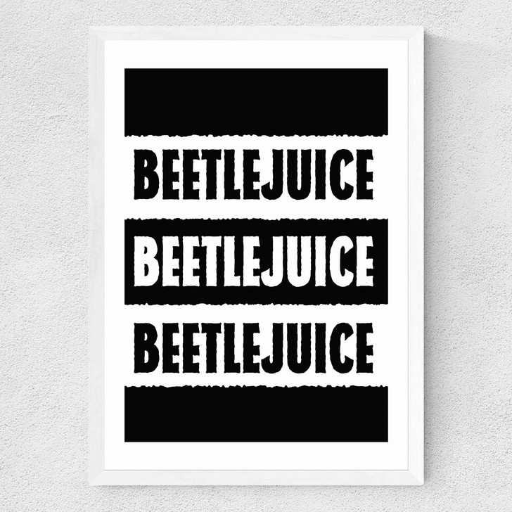 Beetlejuice Medium White Frame