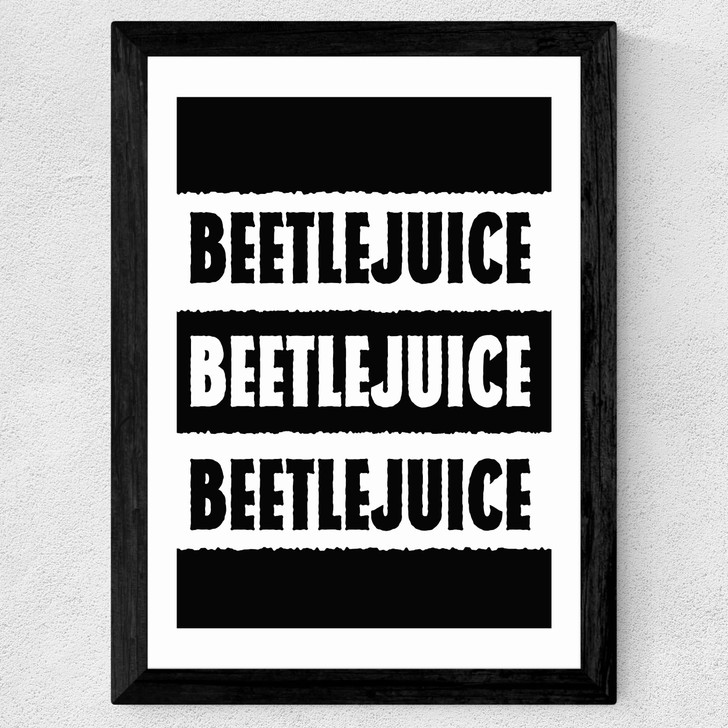 Beetlejuice Wide Black Frame