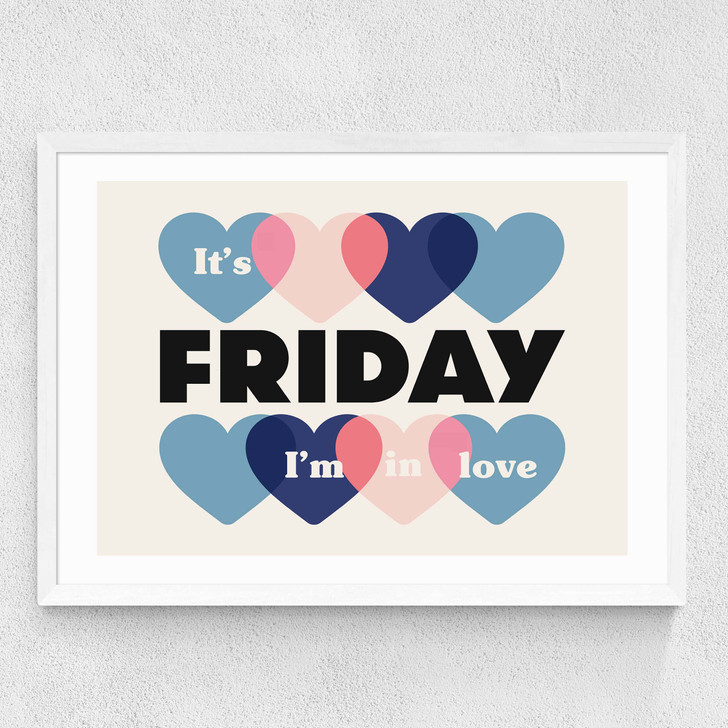 Friday Medium White Frame