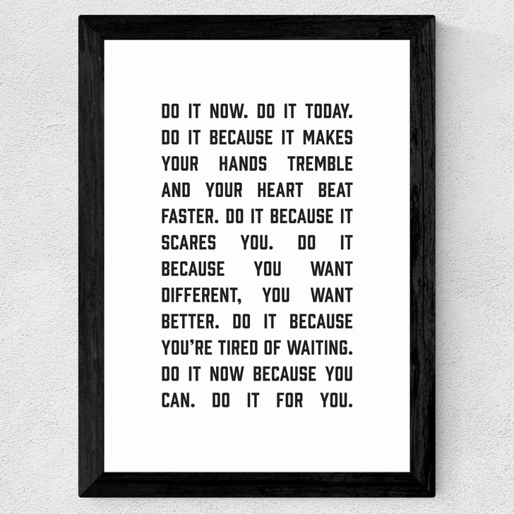 Do It For You Wide Black Frame