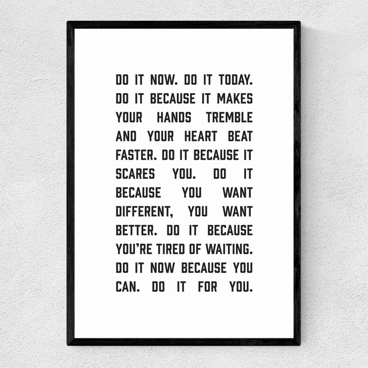 Do It For You Narrow Black Frame