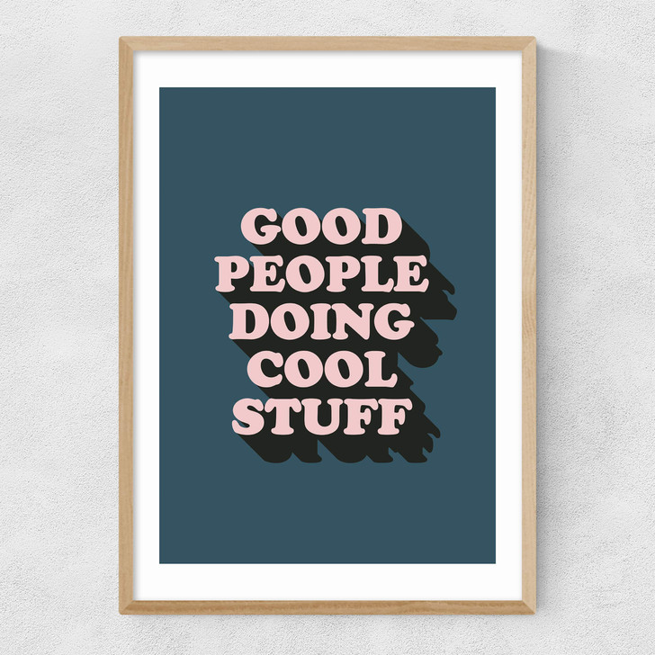 Good People Narrow Oak Frame