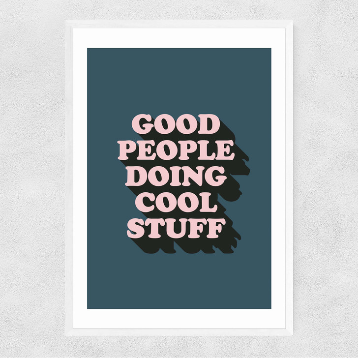 Good People Narrow White Frame