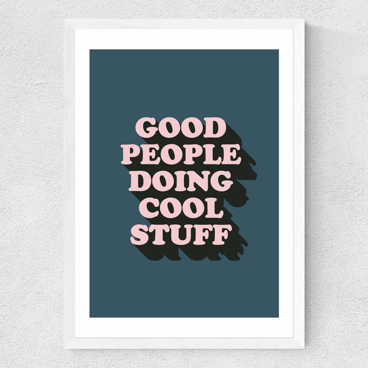 Good People Medium White Frame