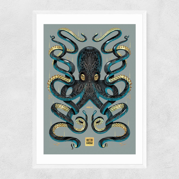 Octopus Narrow White Frame