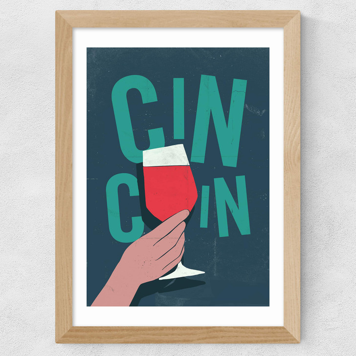 Cin Cin Wide Oak Frame