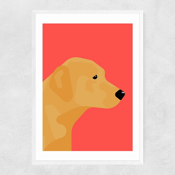 Labrador Narrow White Frame