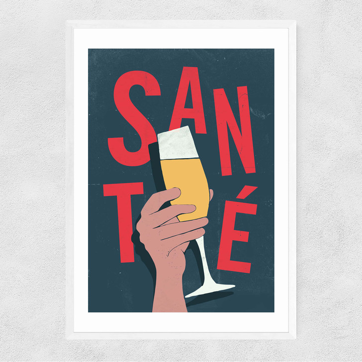 Sante Narrow White Frame