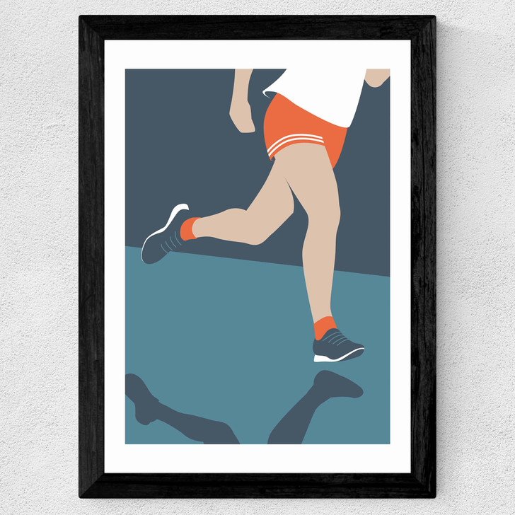 Triathlon Run Wide Black Frame