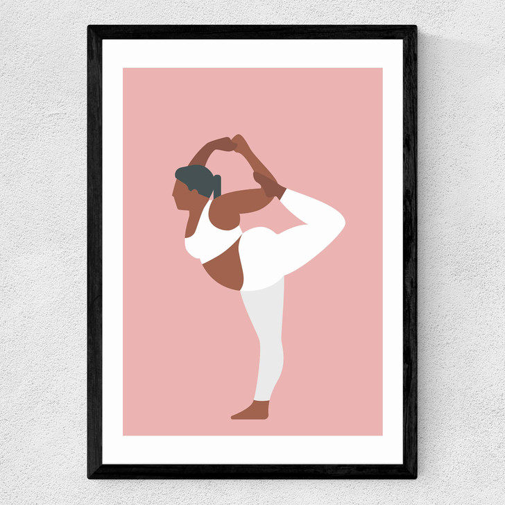 Yoga at 12 O'Clock Medium Black Frame Yoga at 12 O'Clock Medium Black Frame