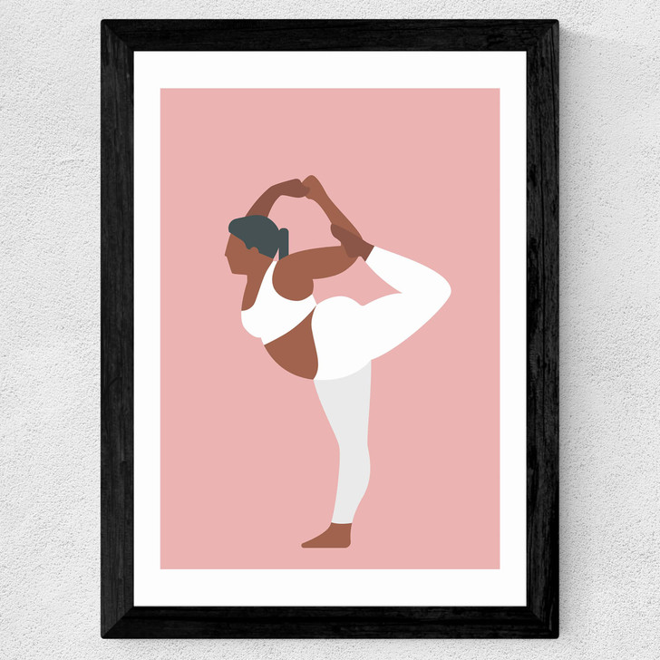 Yoga at 12 O'Clock Wide Black Frame Yoga at 12 O'Clock Wide Black Frame