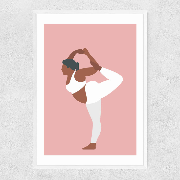 Yoga at 12 O'Clock Narrow White Frame Yoga at 12 O'Clock Narrow White Frame