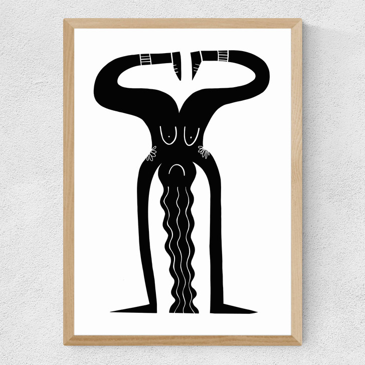 Hand by Katy Edelsten Medium Oak Frame Hand by Katy Edelsten Medium Oak Frame