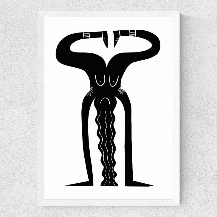 Hand by Katy Edelsten Medium White Frame Hand by Katy Edelsten Medium White Frame