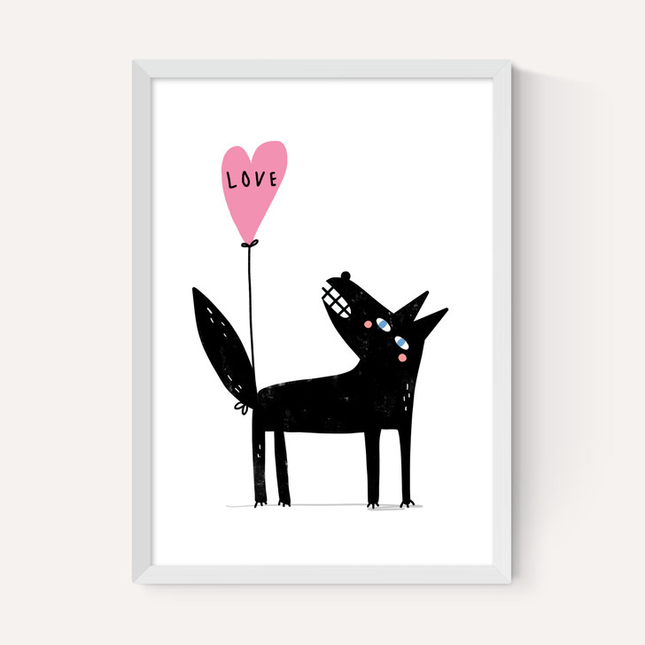 Wolf Balloon Love