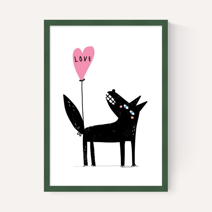 Wolf Balloon Love