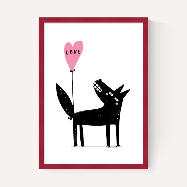 Wolf Balloon Love