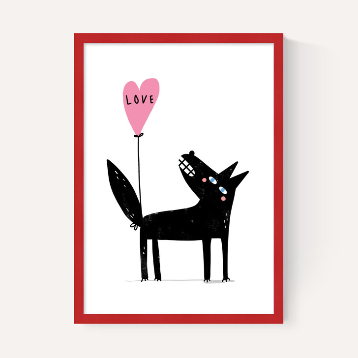 Wolf Balloon Love