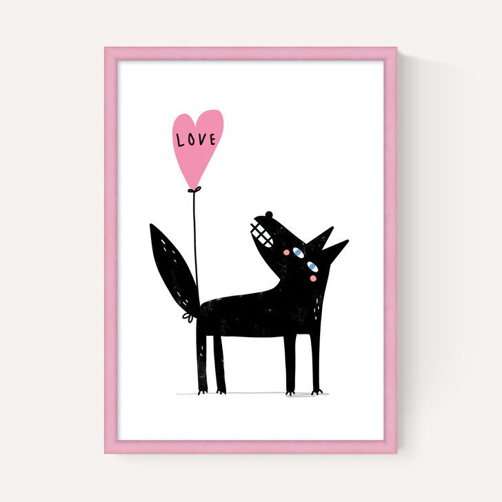 Wolf Balloon Love