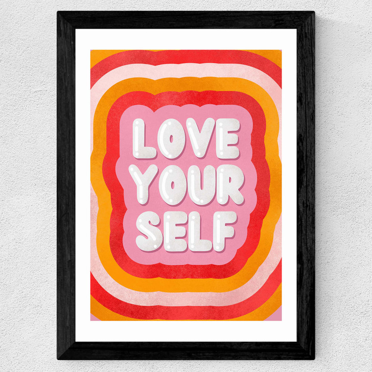 Love YOURSELF by ShowMeMars Wide Black Frame