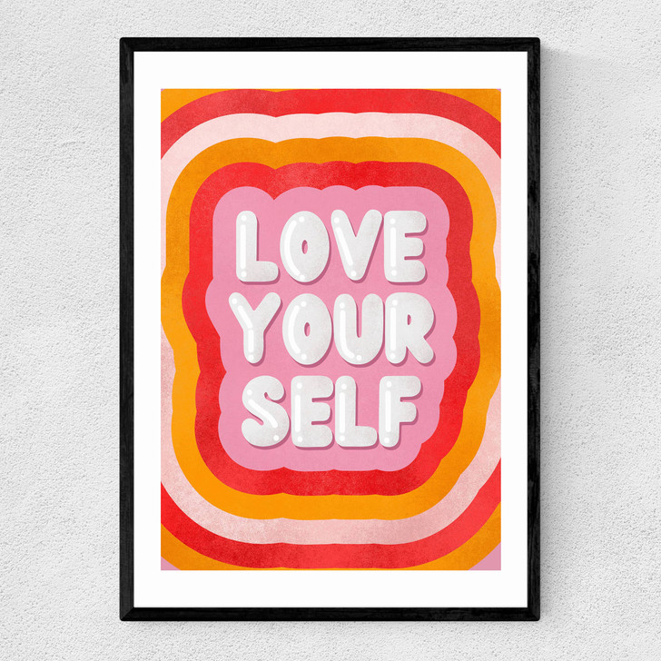 Love YOURSELF by ShowMeMars Narrow Black Frame
