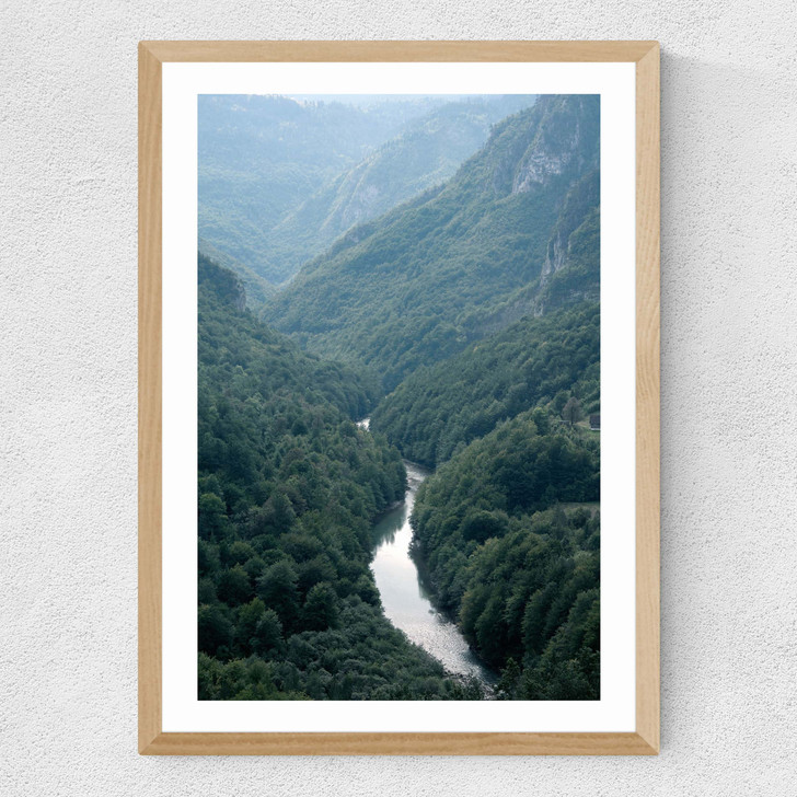 The River Through The Forest Medium Oak Frame The River Through The Forest Medium Oak Frame