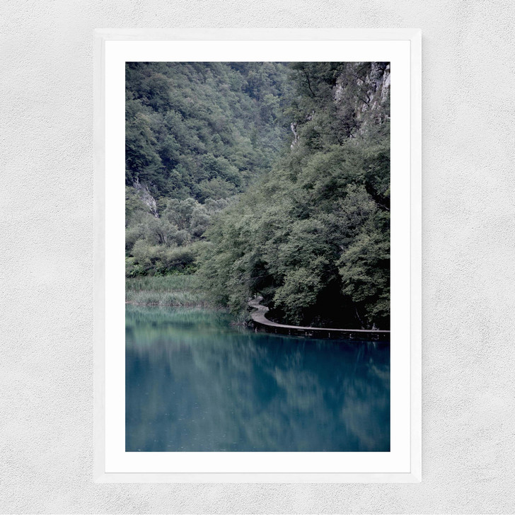 The Path Under Trees Narrow White Frame The Path Under Trees Narrow White Frame
