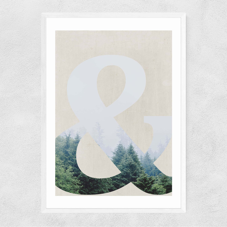 Forest Narrow White Frame